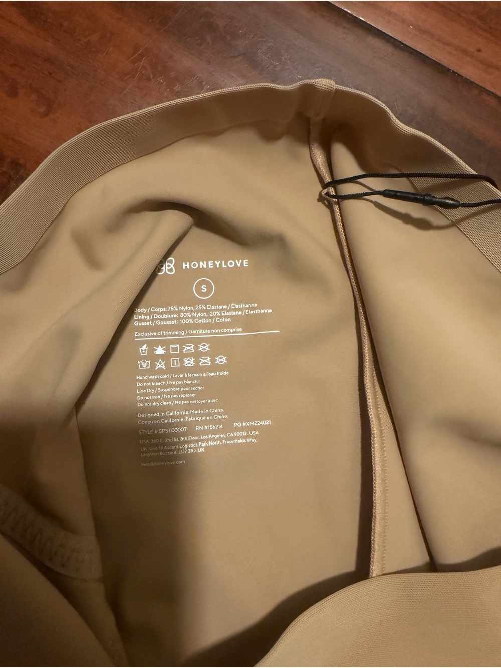 Honeylove High-Waist Beige Shapewear Shorts - Picture 6 of 9